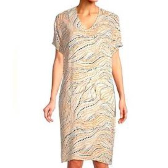 Chico’s Abstract Dot Print Wedge Shift Dress NWT - Picture 9 of 9